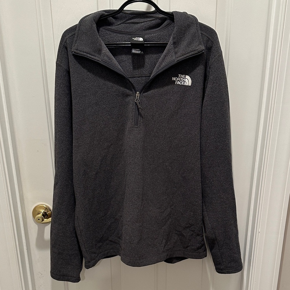North Face Gray Quarter-Zip Pullover